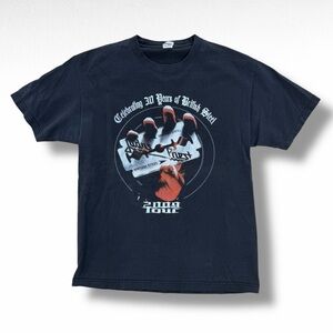 Judas Priest 2009 30th Anniversary Tour T-Shirt Black Size Large Vintage Band